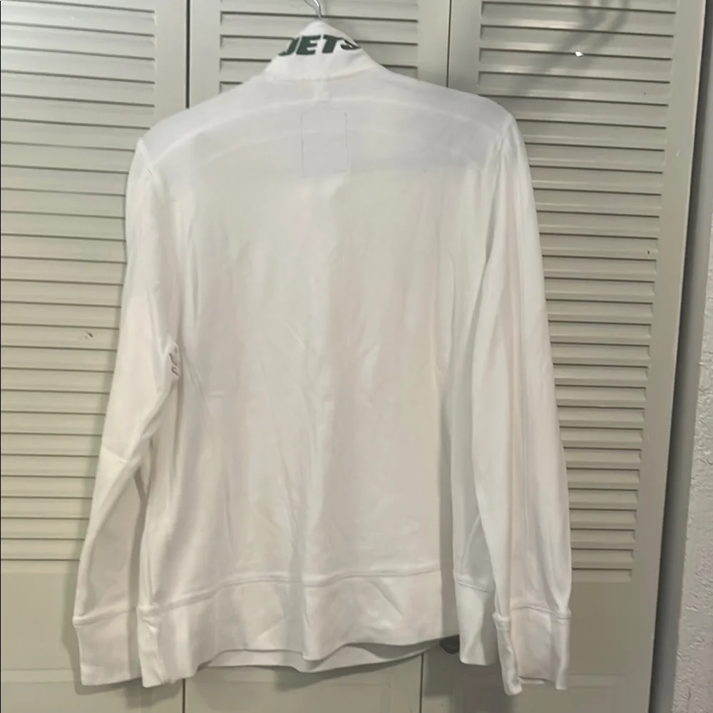 Tommy Bahama Men's sweatshirt Ivory Quarter-Zip Sweater NY JETS SIZE XL/TG